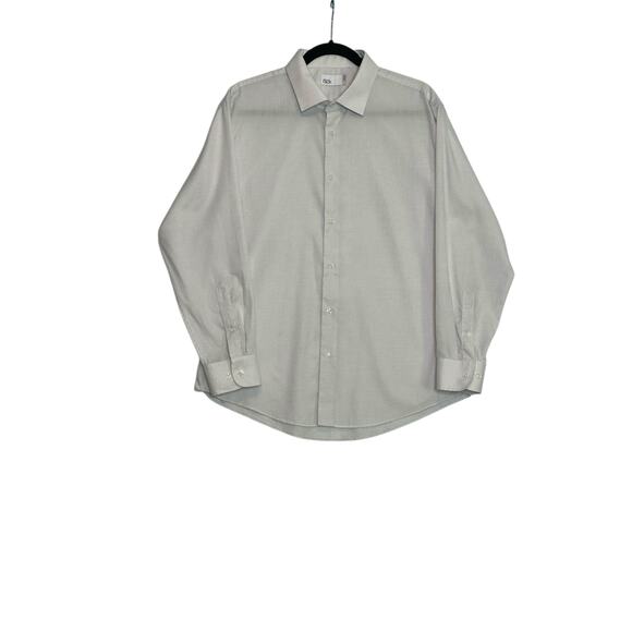 Nordstrom Rack off white woven long sleeves dress shirt size XL - Picture 7 of 12
